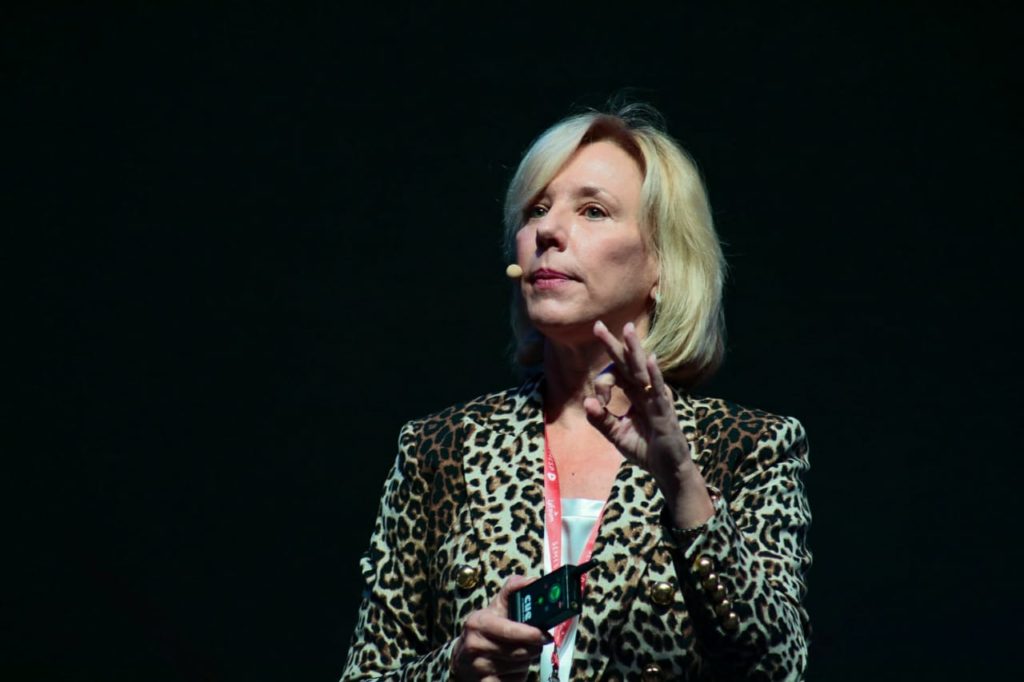 Stefanie Lindquist, vice-reitora da Arizona State University (Foto: Guilherme Veloso/Fnesp)