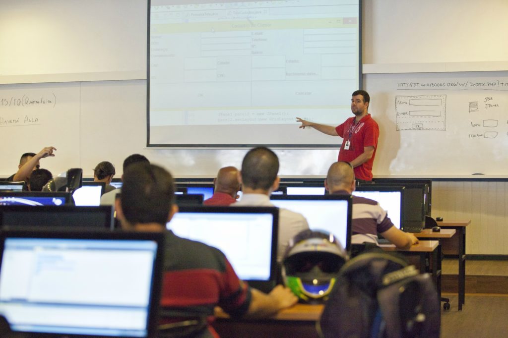 Sala da aula da Uniítalo, em São Paulo. Crédito: divulgação.