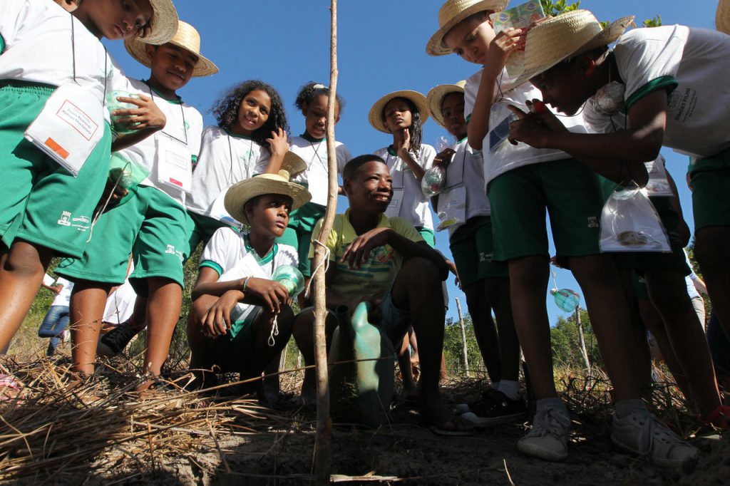 Estudantes de escolas rurais na Bahia. Crédito: Fotos públicas.