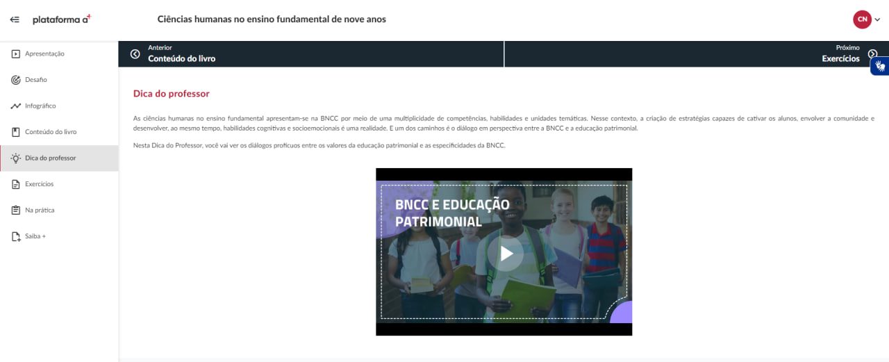 Dica do professor é um vídeo de até cinco minutos, que apresenta o principal conteúdo da Unidade de Aprendizagem em formato dinâmico.